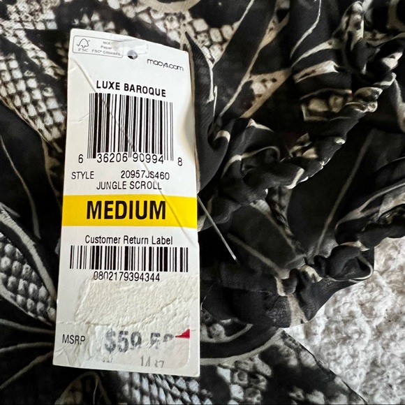 JM collection Luxe Baroque sheer top - Picture 5 of 7